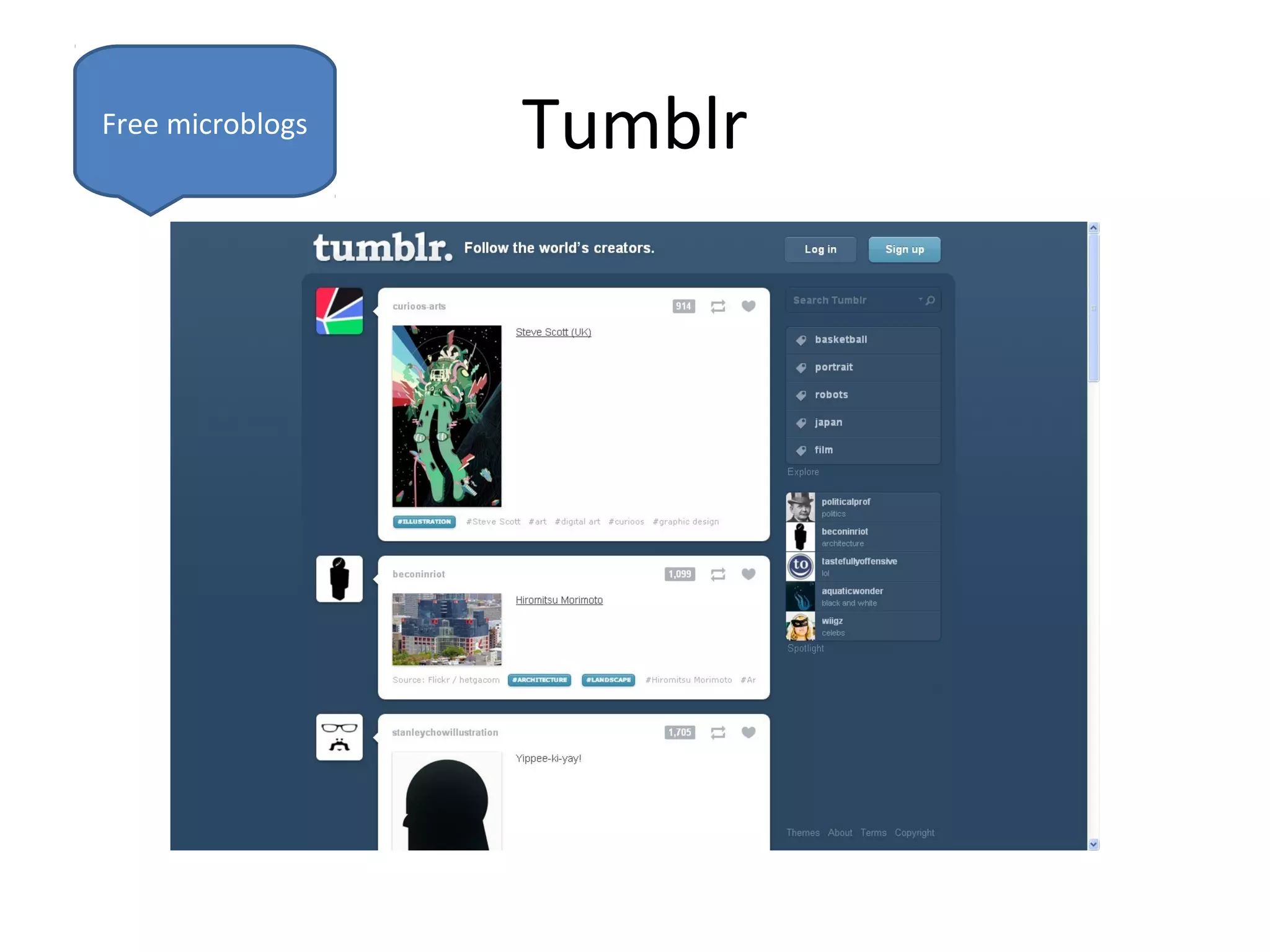 Free microblogs   Tumblr
 