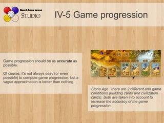 IV-5 Game progression



Game progression should be as accurate as
possible.

Of course, it's not always easy (or even
pos...