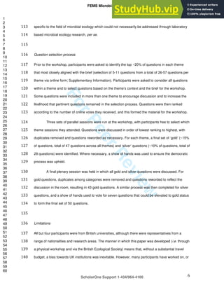 50 Important Research Questions In Microbial Ecology | PDF