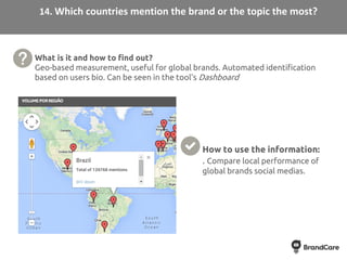 What is it and how to find out?
Geo-based measurement, useful for global brands. Automated identification
based on users b...