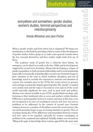 50 Key Concepts In Gender Studies | PDF