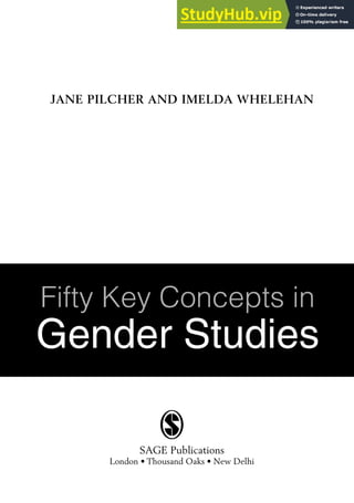 50 Key Concepts In Gender Studies | PDF
