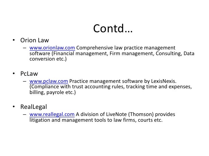 Orion Legal Accounting Software