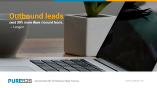 Outbound leads
cost 39% more than inbound leads.
- HubSpot
 