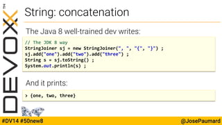 50 new things you can do with java 8 | PPT