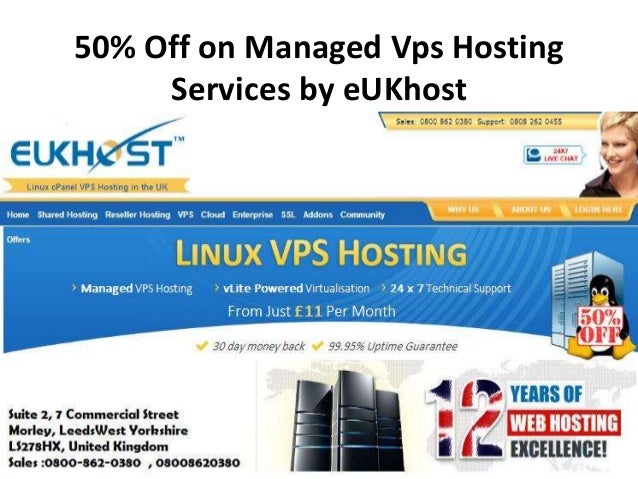 50% off on managed vps hosting services by e u khost ltd