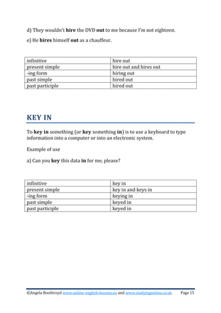 50 phrasal verbs for work and business | PDF