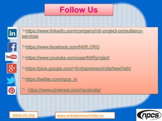 www.niir.org
Follow Us
www.entrepreneurindia.co
 