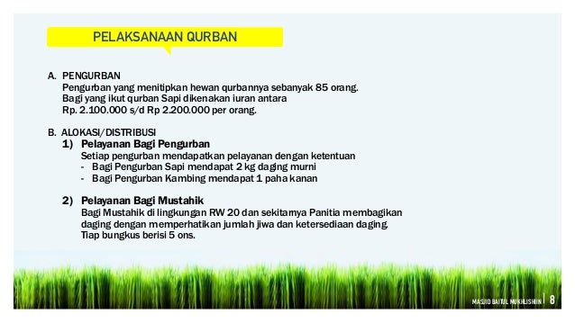 Contoh Hasil Laporan Kegiatan Qurban Seputar Laporan