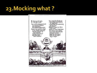 23.Mocking what ?