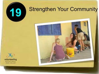 19 Strengthen Your Community 
 