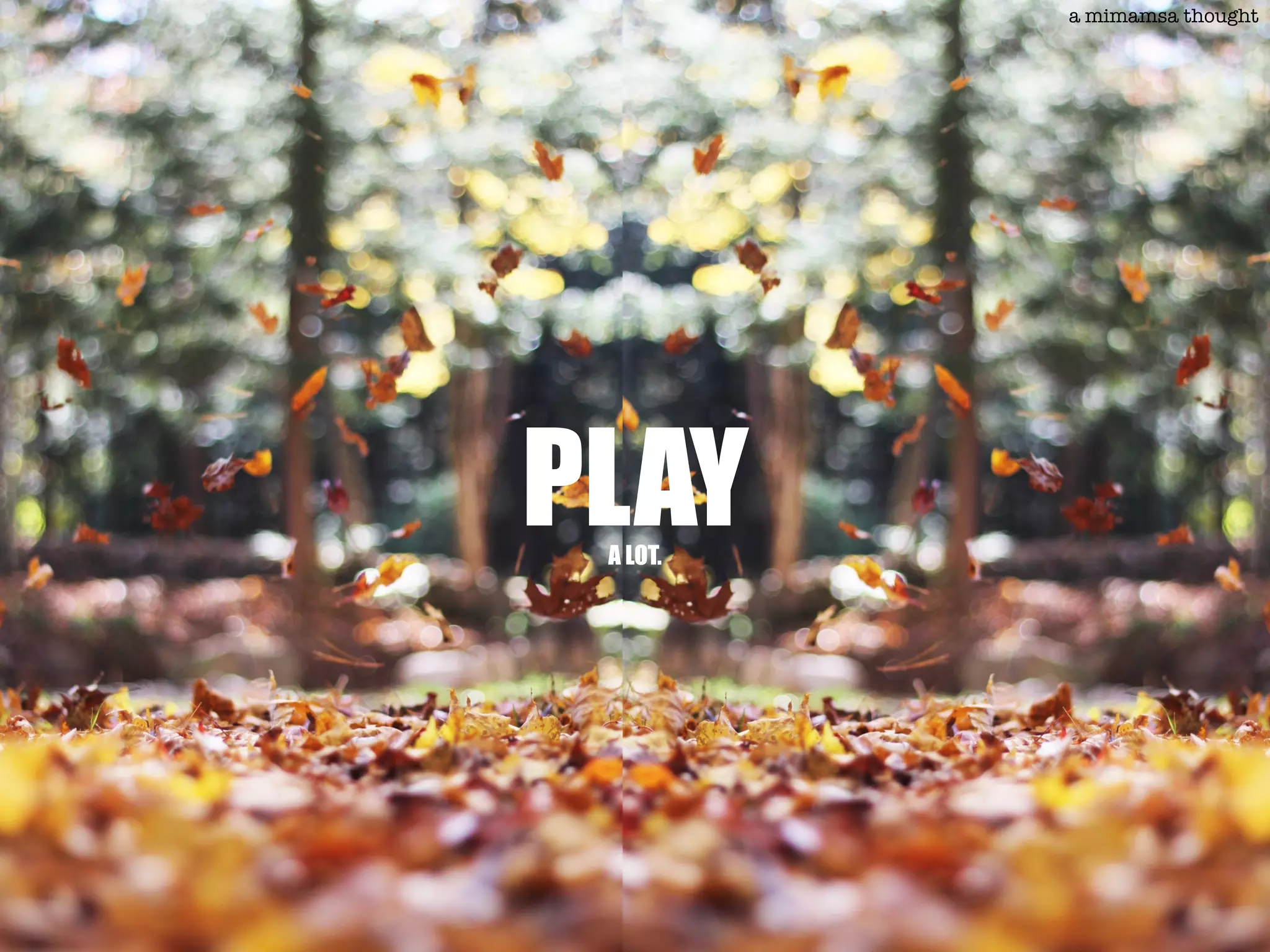 PLAY
a mimamsa thought
A LOT.
 