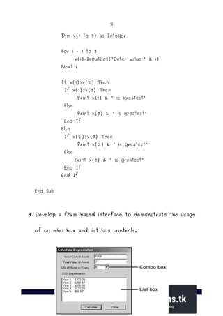 Bt0082 visual basic | PDF