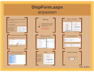 SharePoint Lektion #50: DIspForm.aspx anpassen