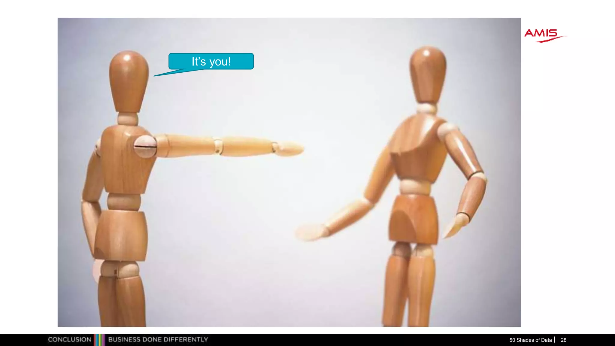 50 Shades of Data 28
It’s you!
 