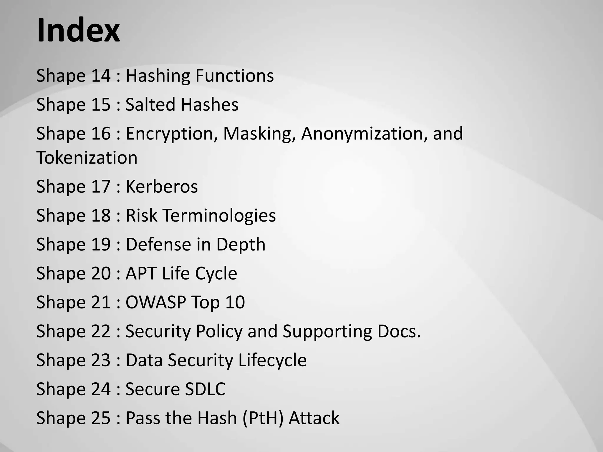 50 Shapes of Network & Information Security | PPTX