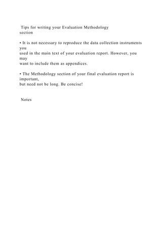 50 Stage 3 Writing an Evaluation Report Table .docx