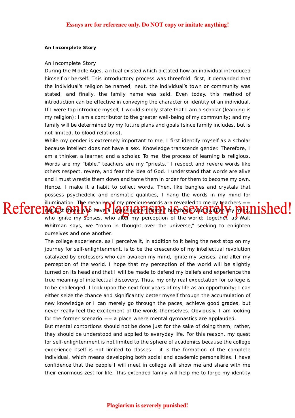 50 successful harvard application essays