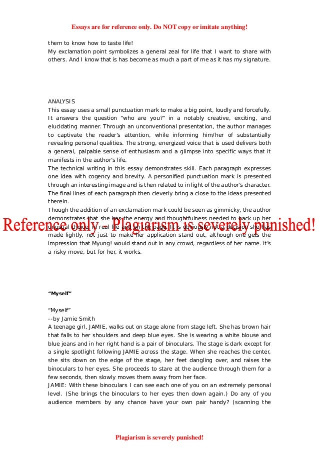 Essay on plagiarism