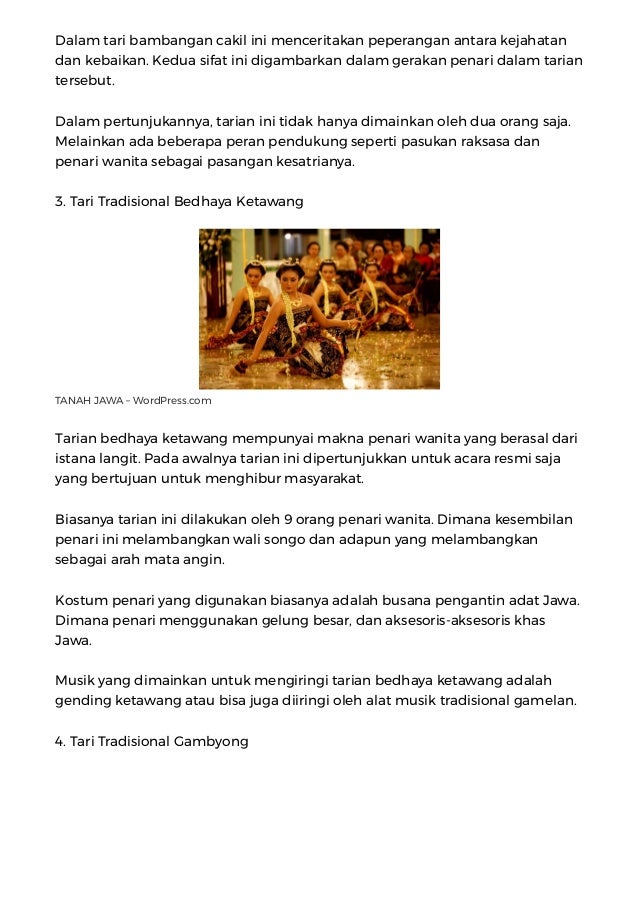 50 tarian daerah tradisional nusantara beserta daerah asalnya