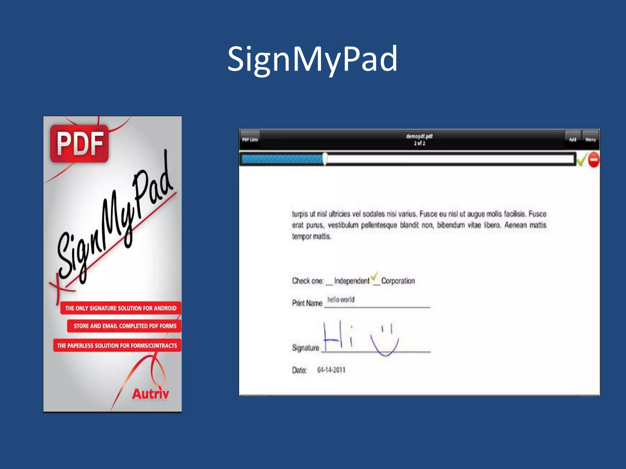 SignMyPad
 
