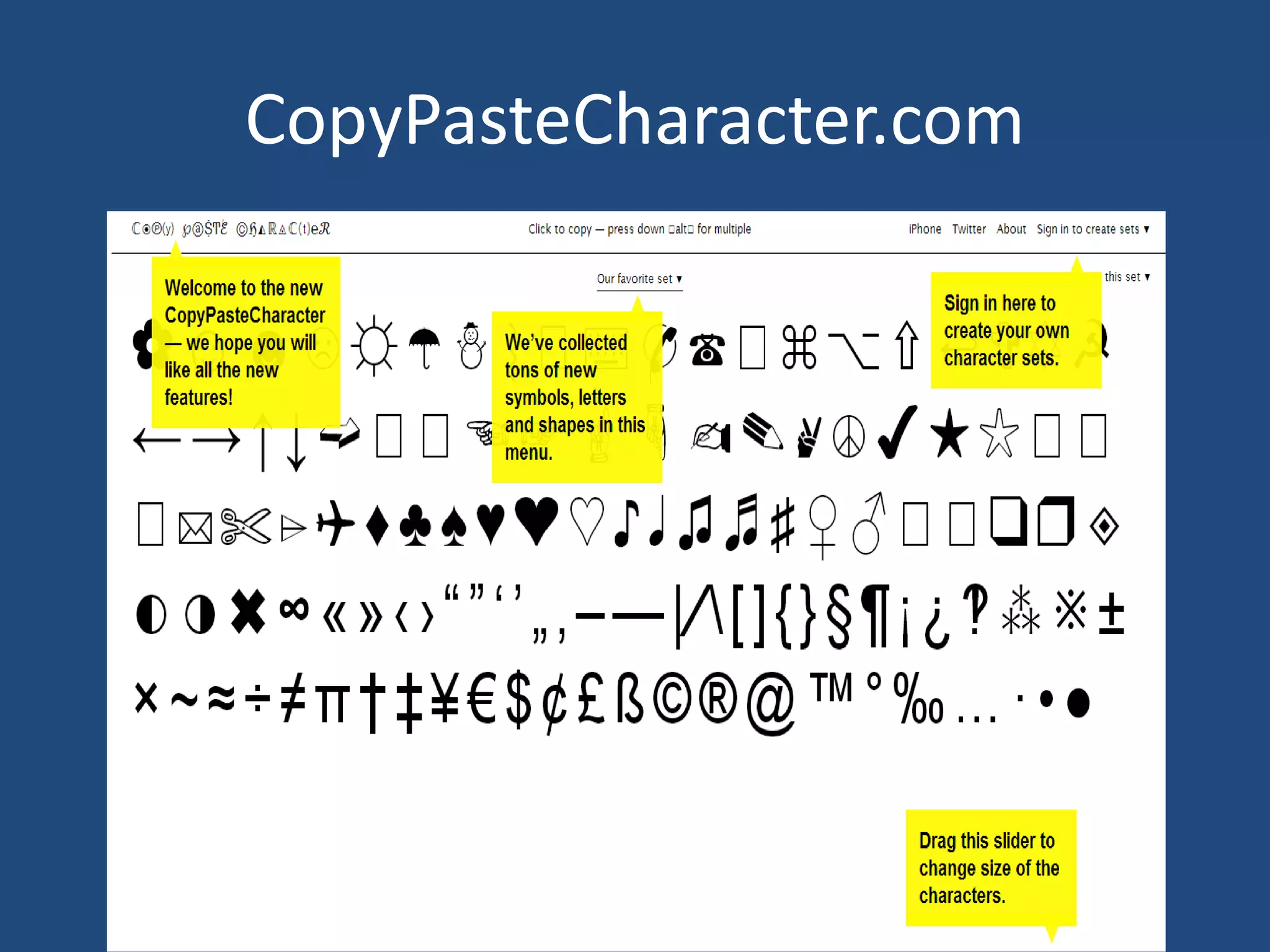 CopyPasteCharacter.com
 