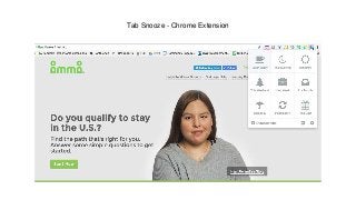 Tab Snooze - Chrome Extension
 