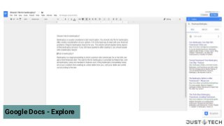 Google Docs - Explore
 