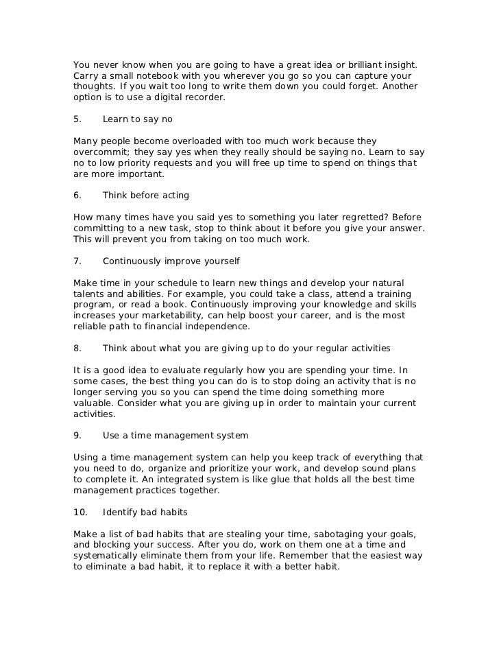 list of goals for work