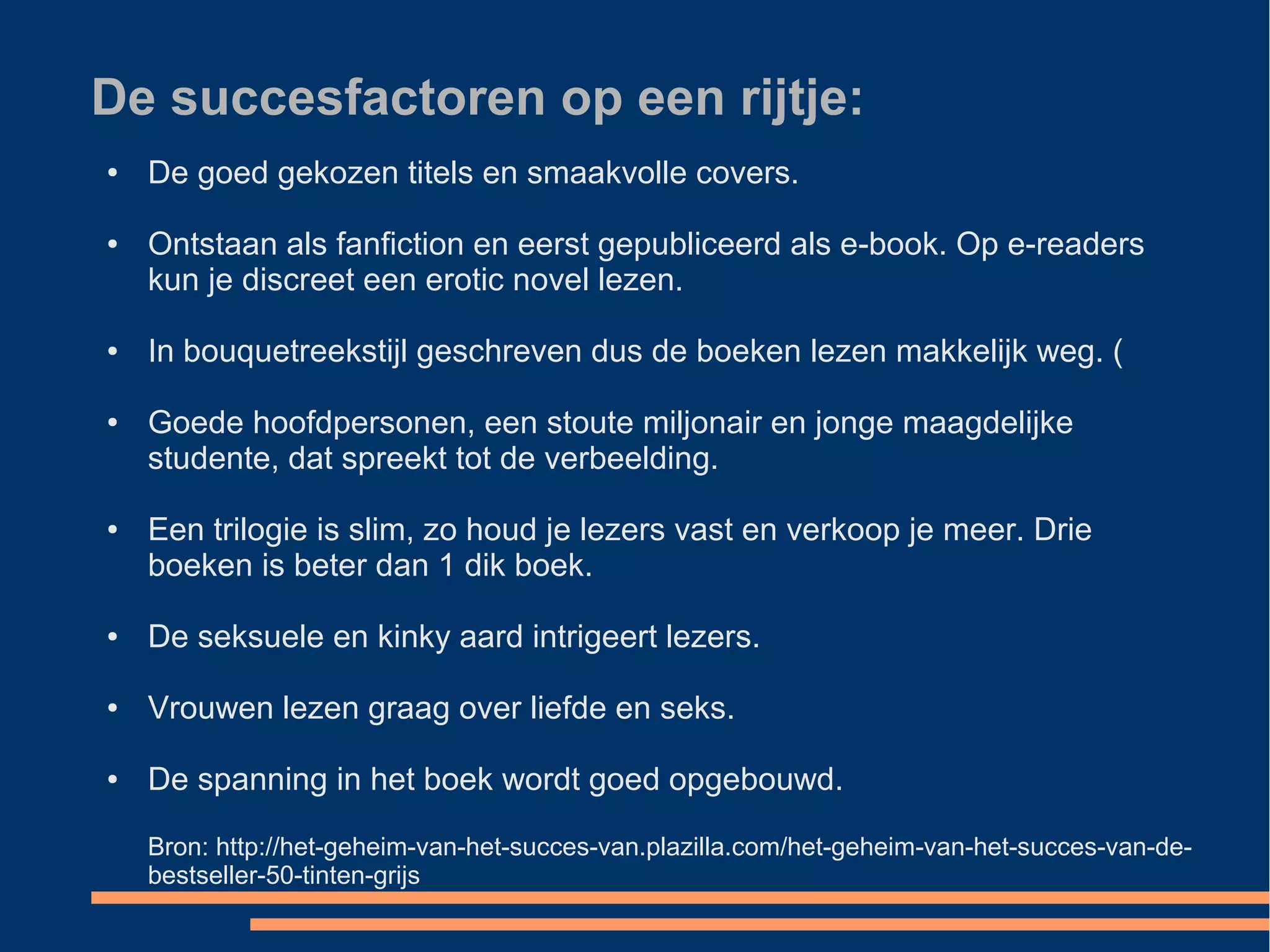 50 Tinten Grijs succesfactor | PPT