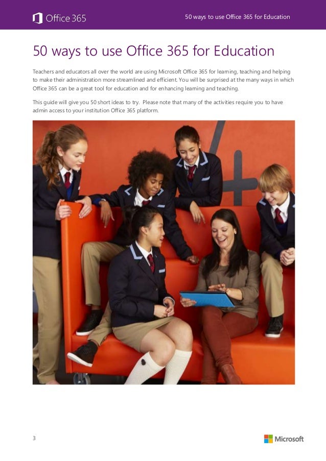 50 Ways to Use Office 365 for Education