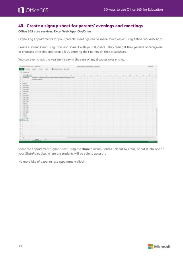 Appointment slots office 365