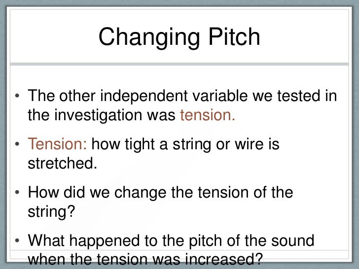 Effect of Tension, Length of String on Frequency