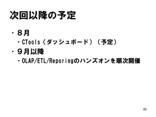 ラベル幅調整 
85 
追加した５つのラベルを選択し[スタイル]タ ブの[width]欄をデフォルトの「100.0」→ 「20%」に変更。※Shiftキーで複数選択。  