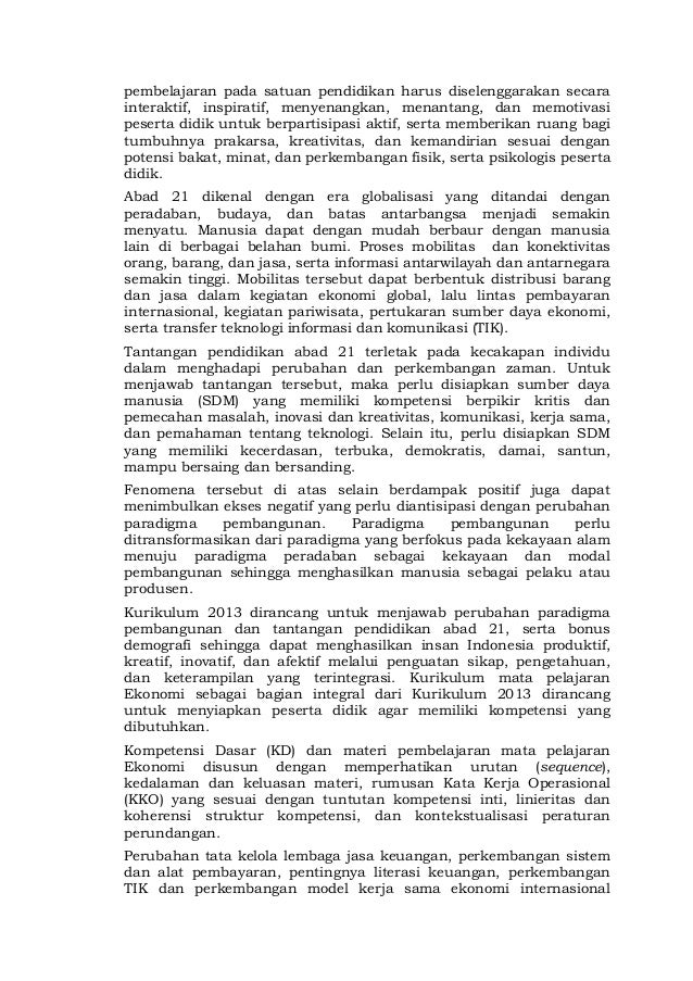 Silabus 2013 Revisi Ekonomi
