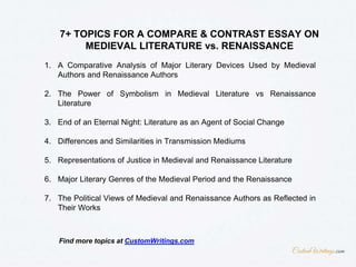 COMPLETE GUIDE ON WRITING A COMPARE & CONTRAST ESSAY ON MEDIEVAL ...