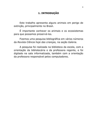 Animais em extinção