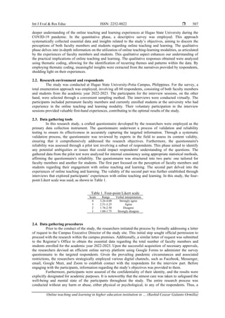 Online teaching and learning in higher education institution in the ...