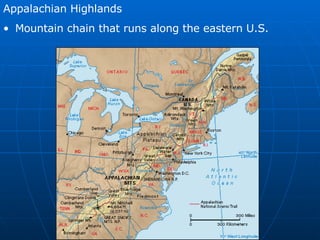 5.1 - North American Landforms and Resources | PPT