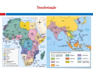 20
Descolonização
Fotografia nocturna que mostra o contraste
entre o Norte e o Sul da Coreia
 