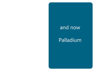 and now
Palladium
 