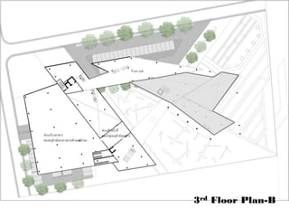 3rd Floor Plan-B
ส่วนเก็บเอกสาร
ของอนุรักษ์เอกสารลายลักษณ์อักษร
ส่วนเจ้าหน้าที่
ของกลุ่มอนุรักษ์เอกสาร
ร้านกาแฟ
 