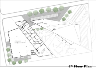 4th Floor Plan
ส่วนทางานของ
กลุมอนุรักษ์เอกสาร
ส่วนเก็บเอกสาร
ของอนุรักษ์เอกสารโสตทัศน
ส่วนทางานของกลุเอกสารสาคัญ
ห้องสมุด
 