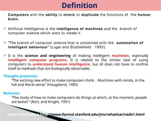 Human Provided Computer Intelligence Is 510676531-Artificial-Intelligence-Presentation.pptx