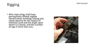 Nobles Rigging Card 510 material handling rigging 2018 | PPTX