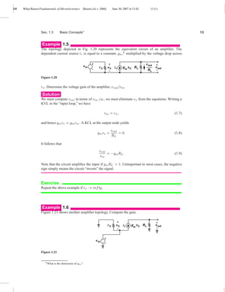 Wiley Razavi Fundamentals Of Microelectronics B Razavi | PDF