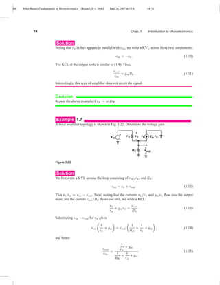 Wiley Razavi Fundamentals Of Microelectronics B Razavi | PDF