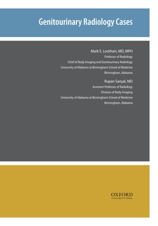 Genitourinary radiology cases 1st Edition Mark E. Lockhart | PDF
