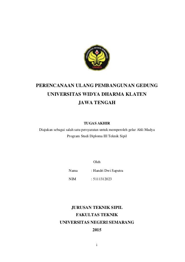Perencanaan Ulang Pembangunan Gedung Kampus