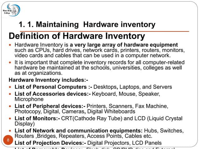 What Is Computer Inventory 511718784-maintain-inventory-of-equipment-software-and-documentation ...